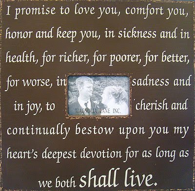 Review Your Wedding Vows Wedding Vows frame found HERE Review Your Wedding Vows Wedding Vows frame found HERE