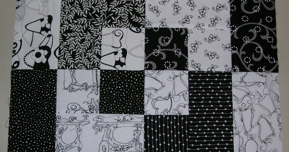 Silver Thimble Quilting Archive Black and White