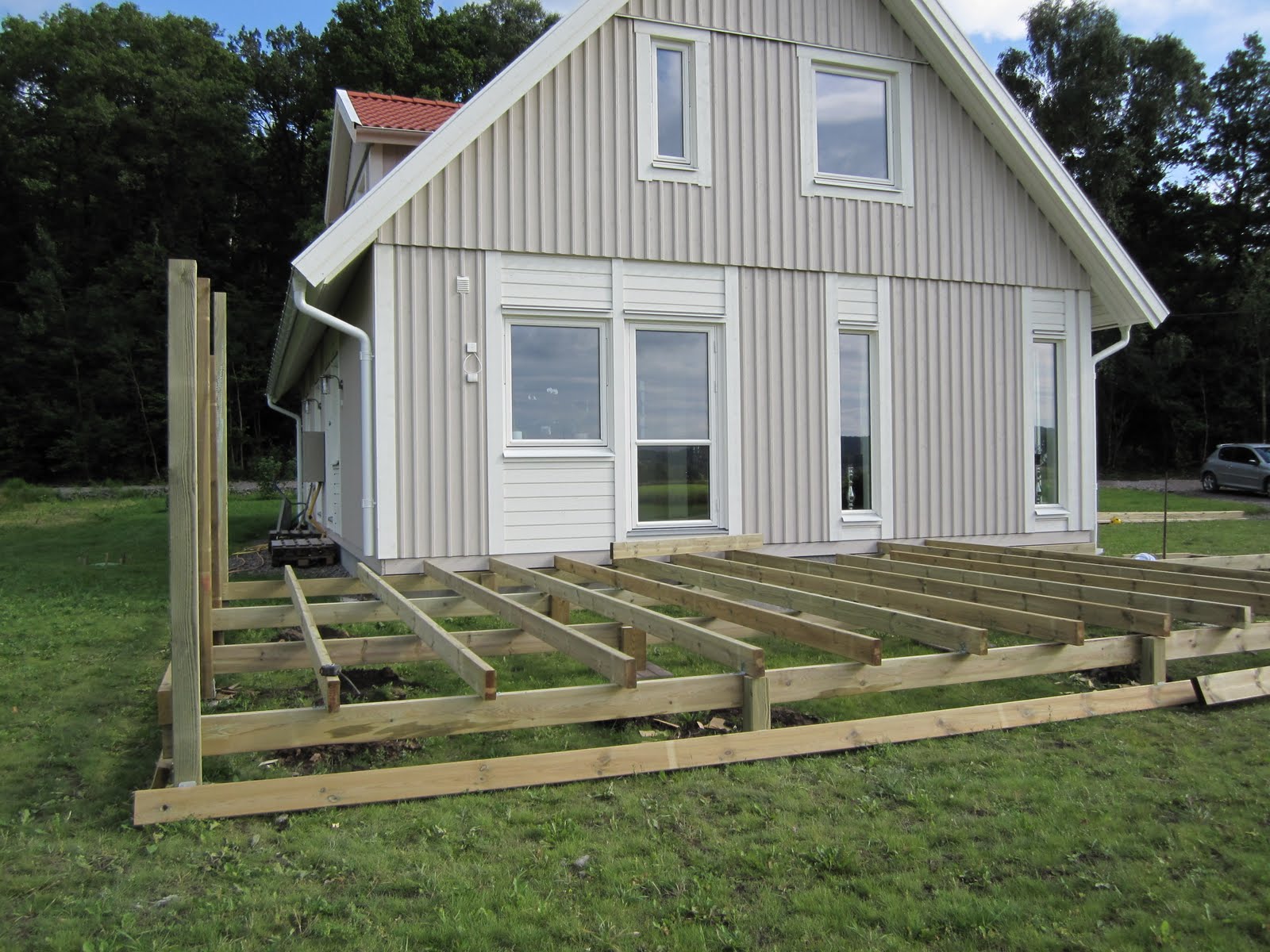 Lilla huset på åkern: altanbygget