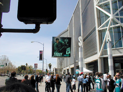 Game Day at HP Pavilion, San Jose, California