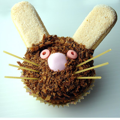 easter bunny cupcakes pictures. Coconut Bunny Cupcake
