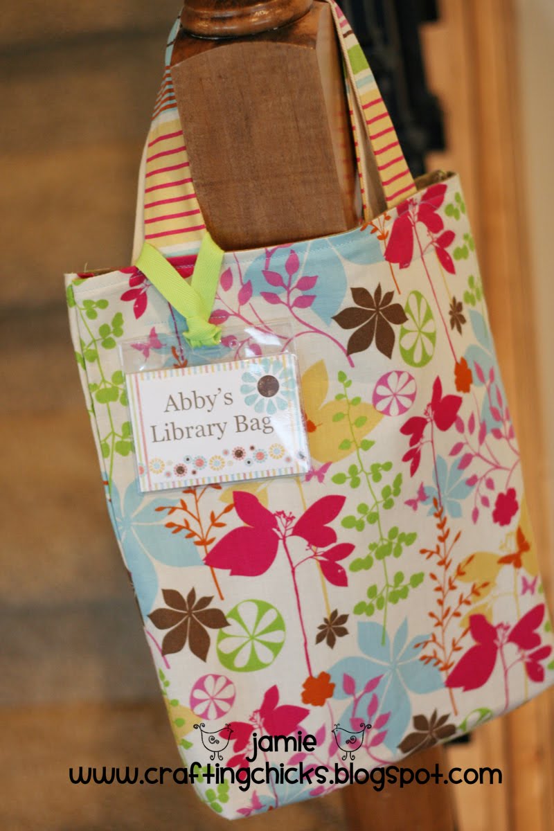 DIY Library Bags & Tags for Summer Reading The Crafting Chicks