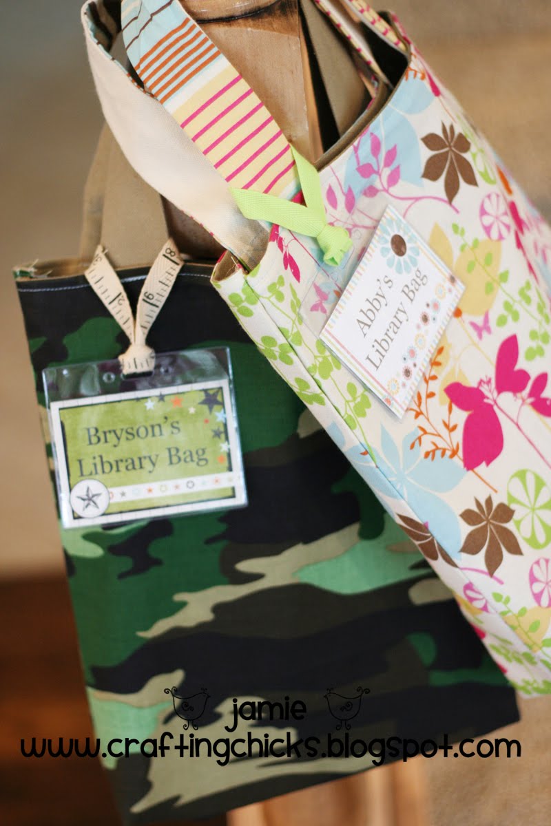DIY Library Bags & Tags for Summer Reading The Crafting Chicks