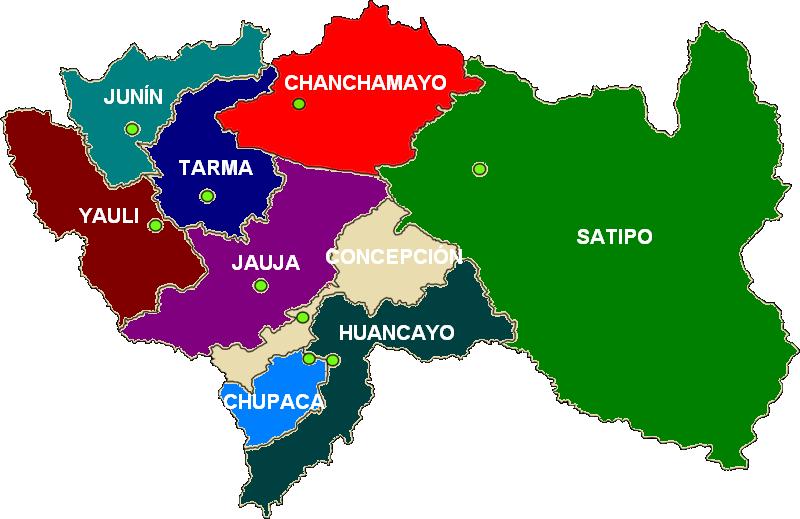 VRAEM (Valles del Río Apurimac Ene y Mantaro) ProvinciasDeJun%C3%83%C2%ADn