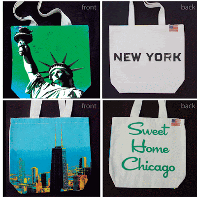 Eco-friendly canvas tote bags are made in the USA by Planet Saver Sacks, Los Angeles and are featured on the Gift & Home Today blog, giftandhometoday.blogspot.com