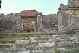 Inside a myan ruin