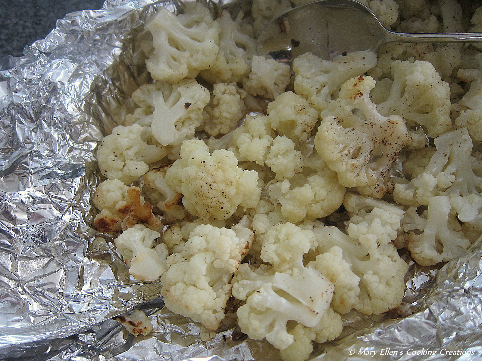 Mary Ellen's Cooking Creations Grilled Cauliflower