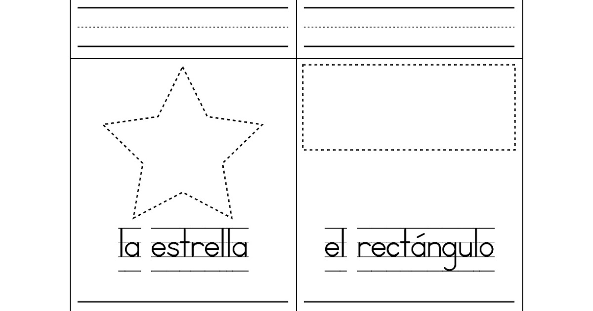 Spanish Montessori Basic Shapes in Spanish Formas Basicas Worksheet