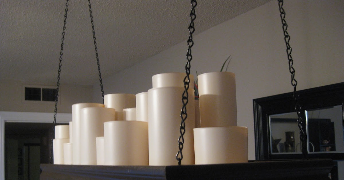 Frugal Home Ideas PB knock off candle chandelier