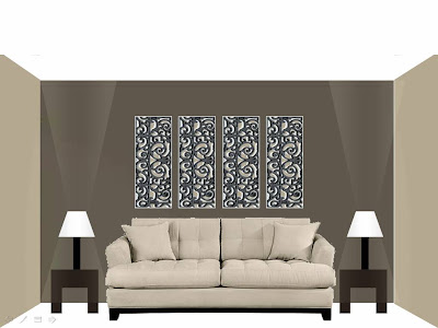 Wall Ideas Living Room on Another Angle Of Our Living Room With My Crazy Easy Wall Art