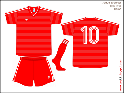 Kit Design, by eroj: 1985-1986 Steaua Bucareste (Home e Away)