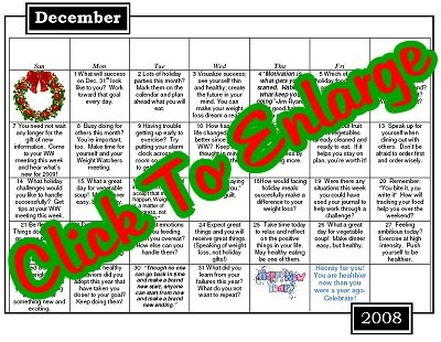 weight watchers 2005 plan dec 2008