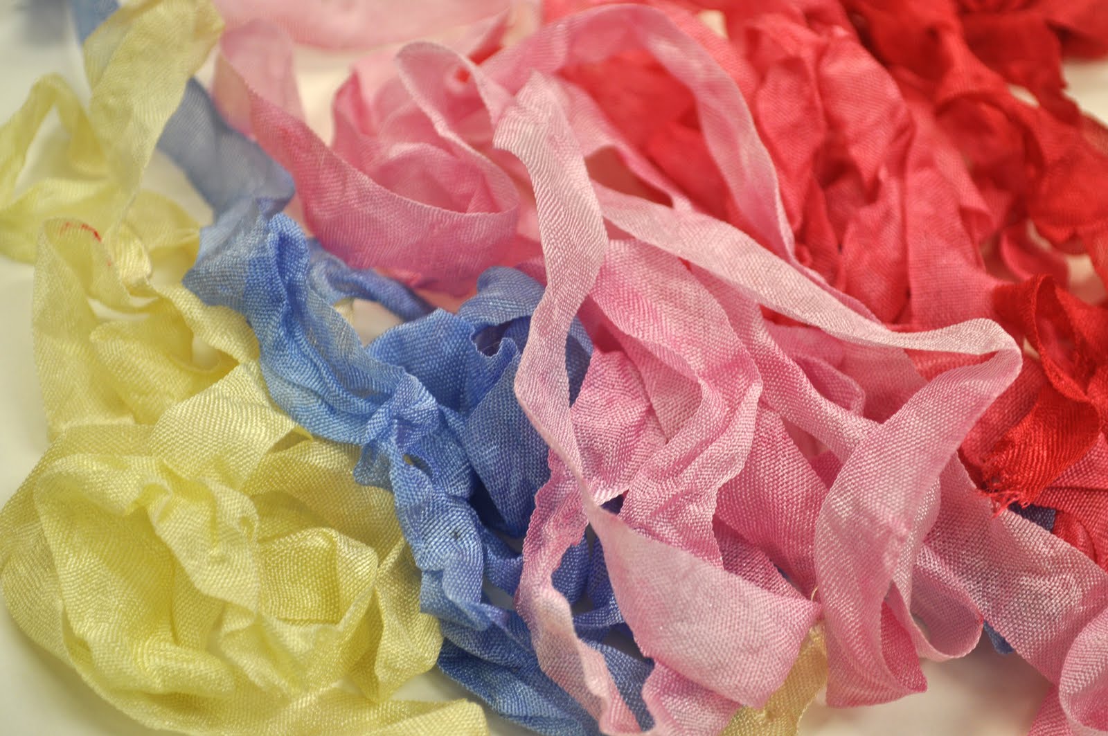 handdyed vintage seam binding tutorial Little Birdie Secrets