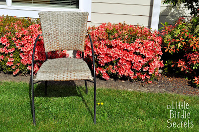 Brown Wicker Patio Furniture on Patio Furniture Makeover