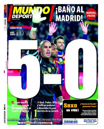 El Barça le endosa una manita al Real Madrid El Barça le endosa una manita al Real Madrid
