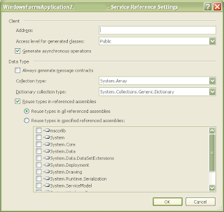 Check the generate asynchronous operations checkbox
