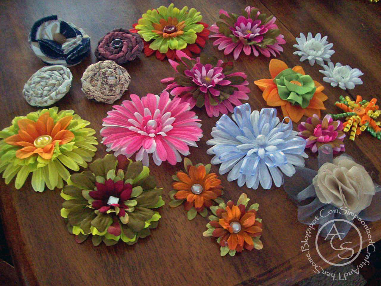 SIMPSONIZED CRAFTS Easy Way To Make Fabric Flower For Accessories