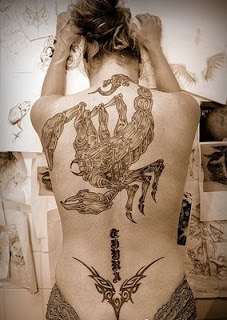 Body painting tribal tattoos Scorpio body painting hottest tattoos tribal