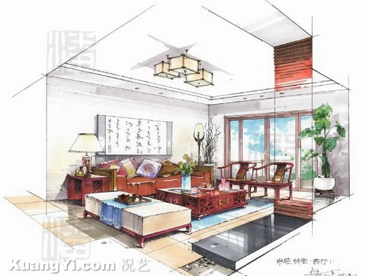 New Designs Home Interior Interior Drawings Sketches Living