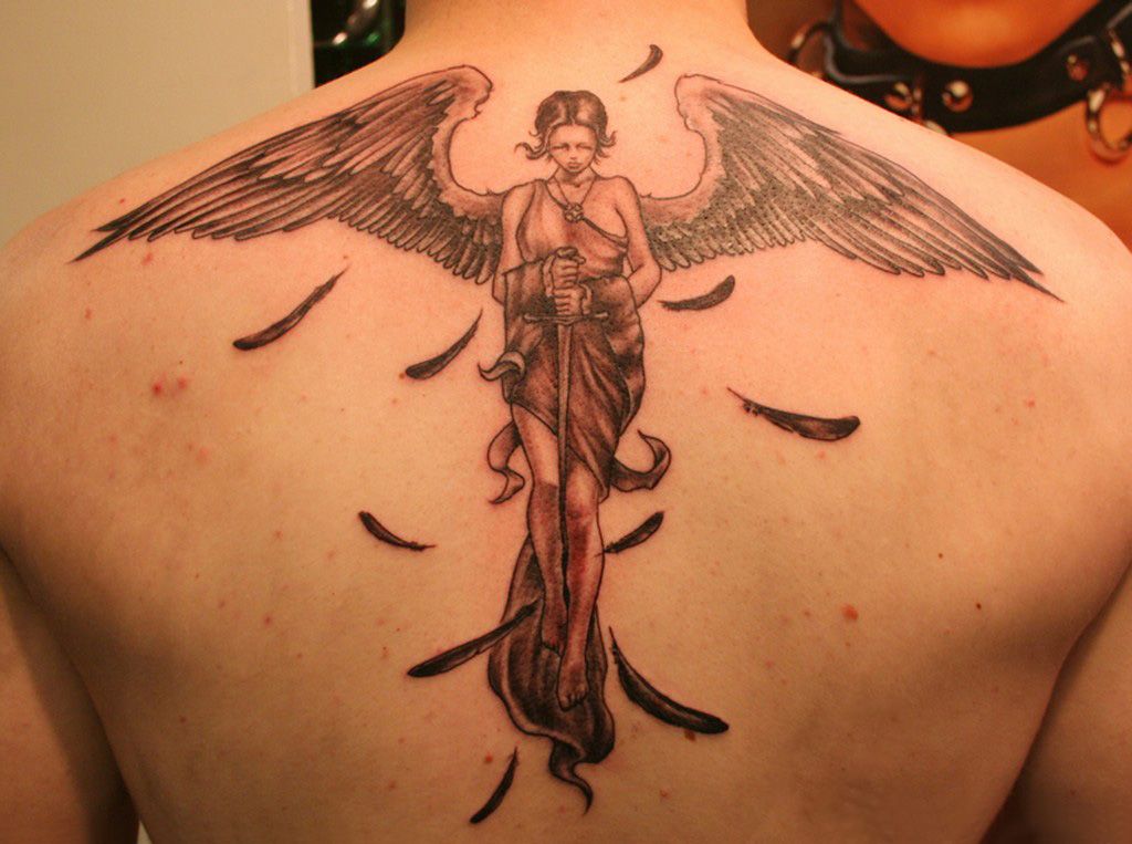 cancer tattoos for men. Guardian Angel Tattoos For Men