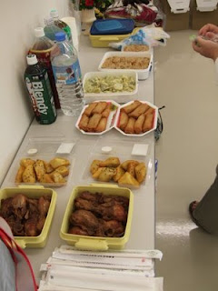 All the food set out