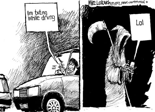 texting and driving.
