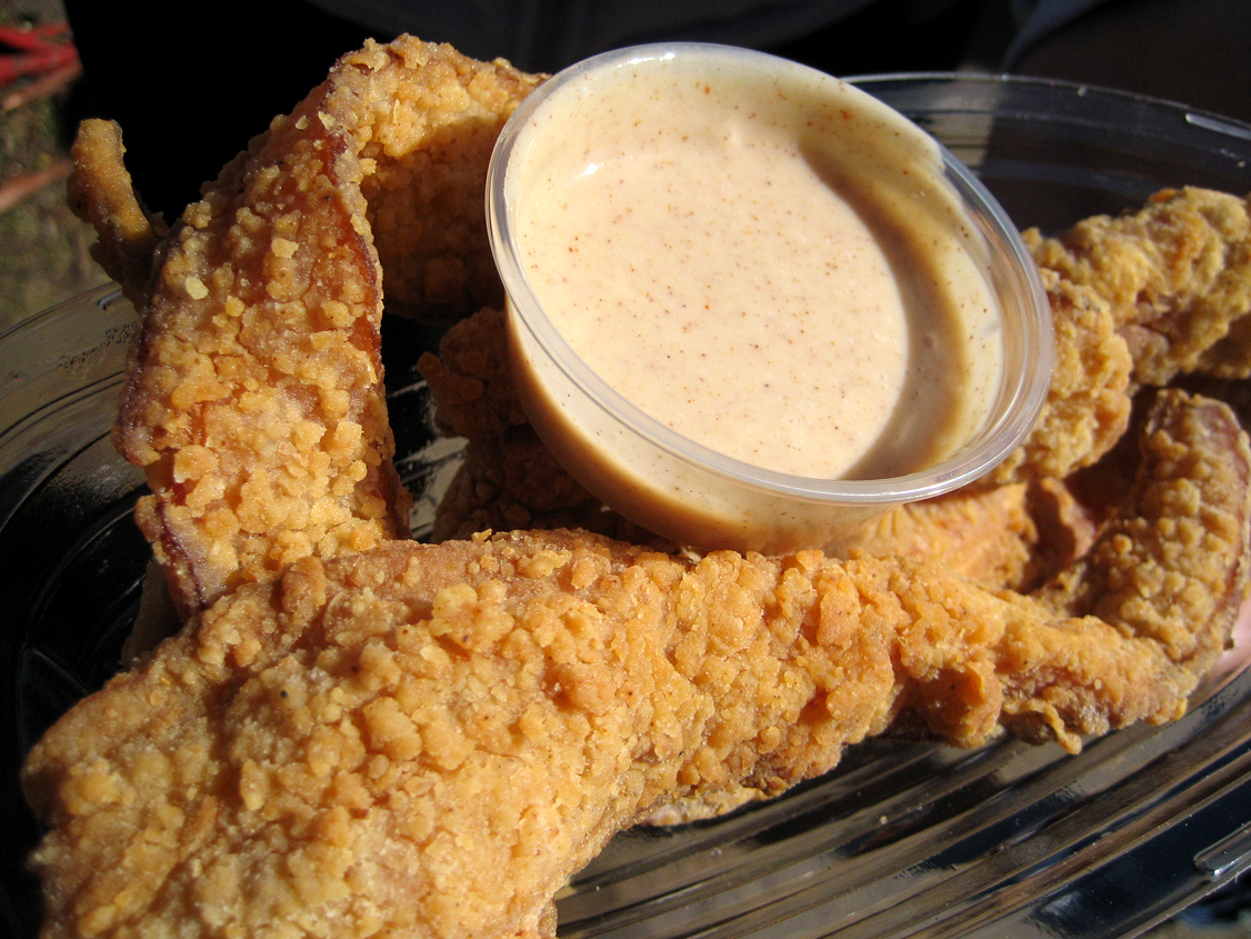 chicken-fried bacon. Slightly horrifying, yet surprisingly delicious. IMG 2649b Harrold Perrineau is one of the feautures for this week on Black Celebs ...