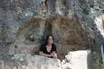 Kathy in Prayer Cave