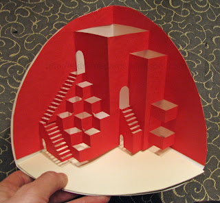 origamic architecture pencil holder