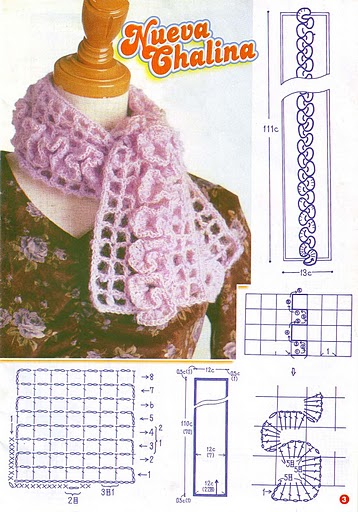Muchas Bufandas tejidas a crochet