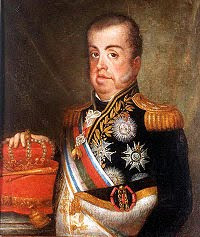 'D. João VI',de Jean-Baptiste Debret,Museu Histórico Nacional (MHN) Rio de Janeiro.Tomada de www.museuhistoriconacional.com.br 'D. João VI',de Jean-Baptiste Debret,Museu Histórico Nacional (MHN) Rio de Janeiro.Tomada de www.museuhistoriconacional.com.br