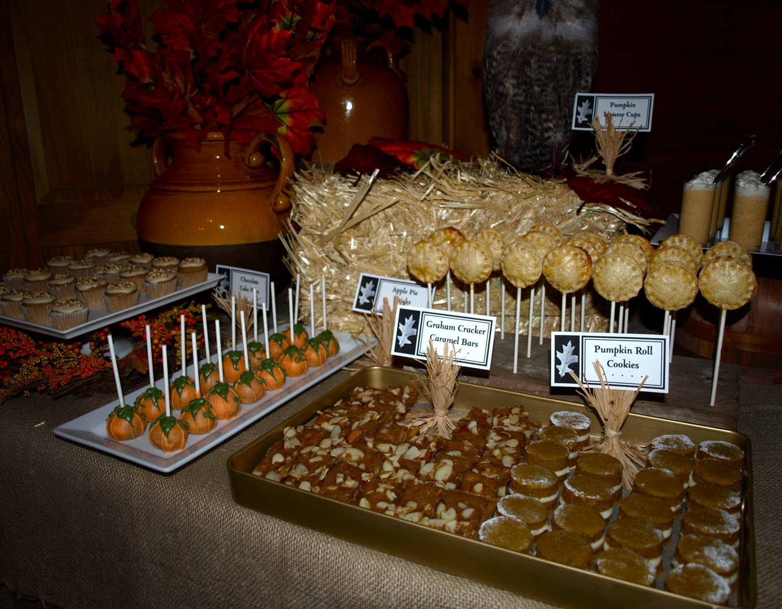 a. party style fall festival dessert table