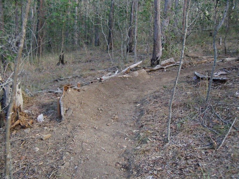 Mountain Bike Trail Building Berm building