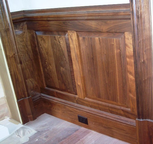 Stained Raised-panel Wainscot