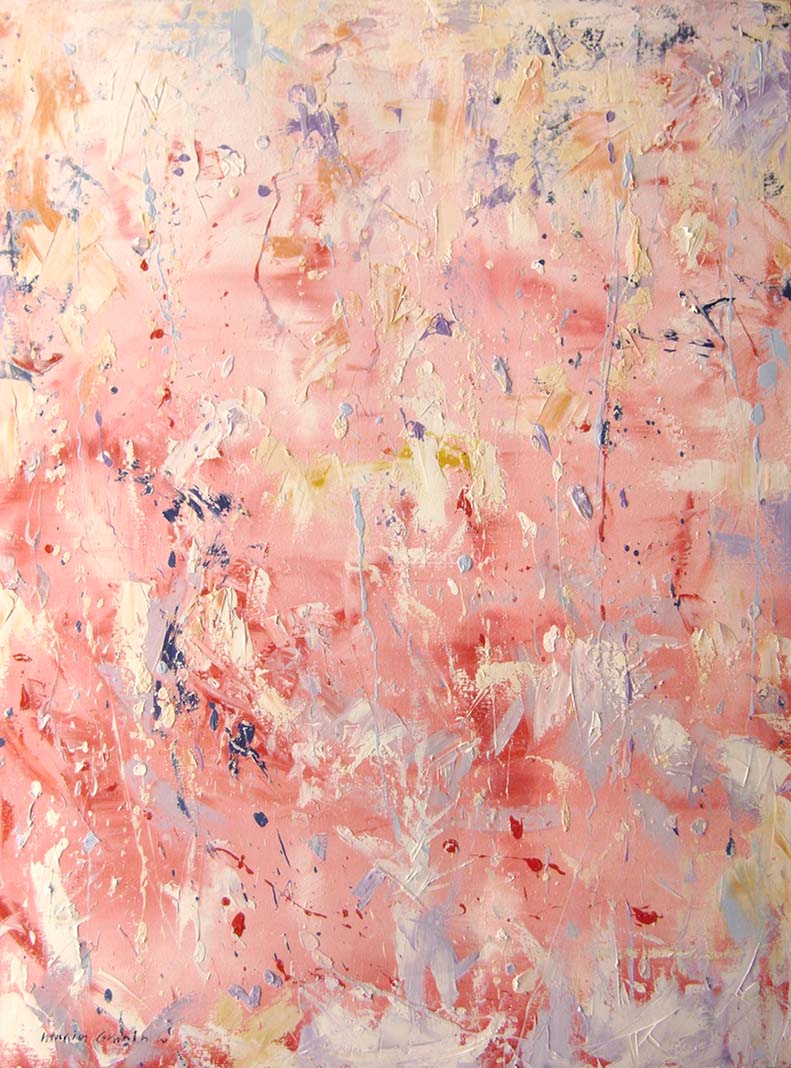 Maxim Grunin Drawing & Painting Abstract In Pink, 40"X30", oil on canvas, 2010, Maxim Grunin