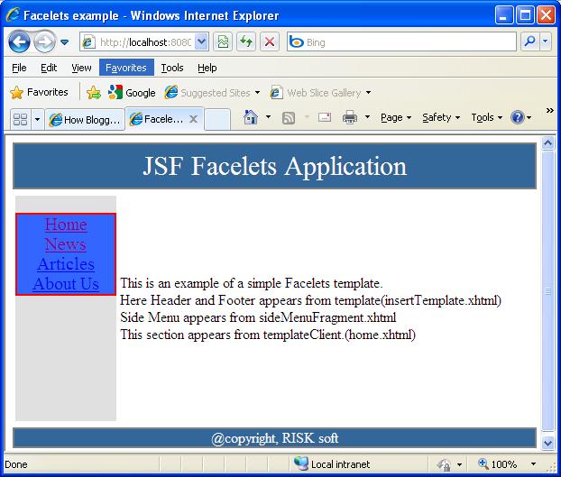 JSF Beginner's Guide Facelets Tutorial UI Fragment Tag