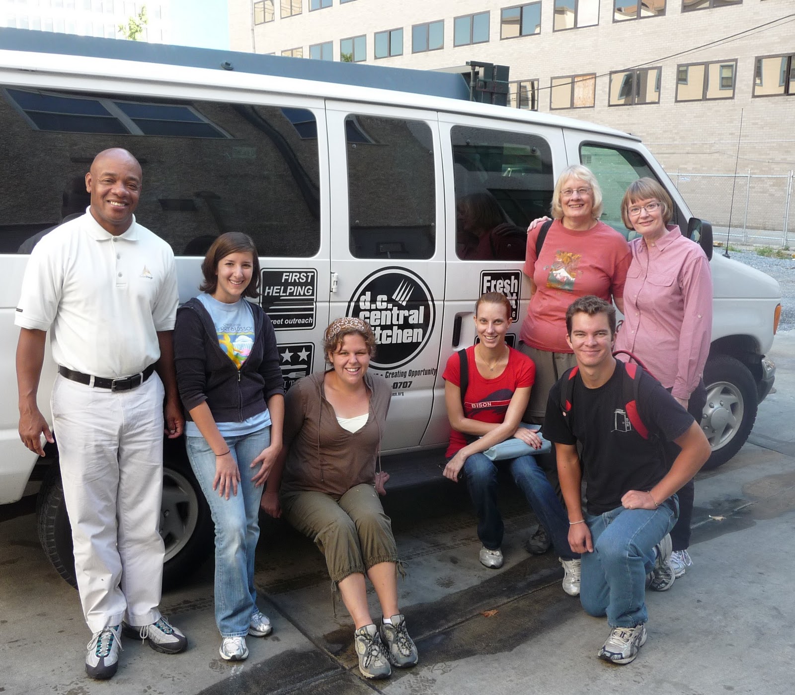 our van carried 2 tables 2 insulated containers that held trays of hot food today it was turkey and cheese sandwiches packaged trays of donated muffins - Dc Central Kitchen our van carried 2 tables 2 insulated containers that held trays of hot food today it was turkey and cheese sandwiches packaged trays of donated muffins - Dc Central Kitchen