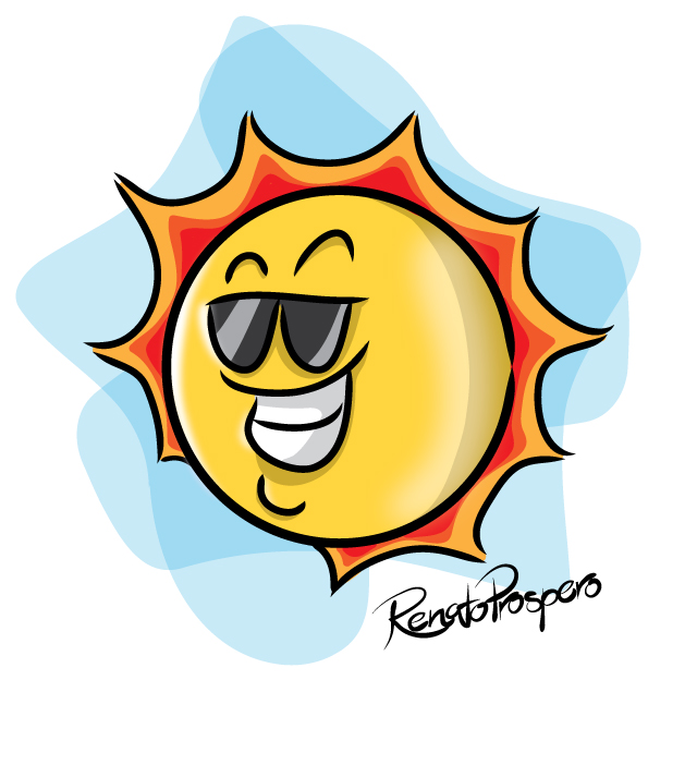 desenho de sol