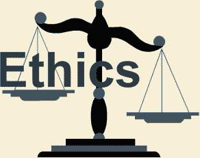 Ethics and scales of justice artwork