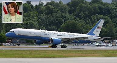 Nancy pelosi airplane