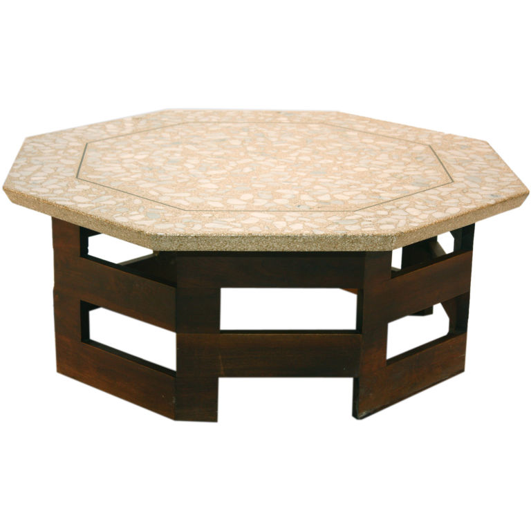 Modernmanor Put Your Feet On This Harvey Probber Terrazzo Coffee Since This Material Is So Strong If You Are Lucky Enough To Get Your Hands On An Original Coffee Table By Probber It Most Likely In Near Perfect