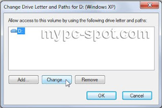 Jendela Change Drive Letter