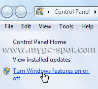 Turn Widows features on or off
