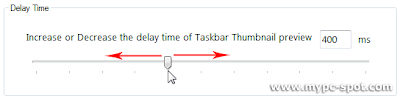 Merubah waktu delay taskbar preview Windows 7