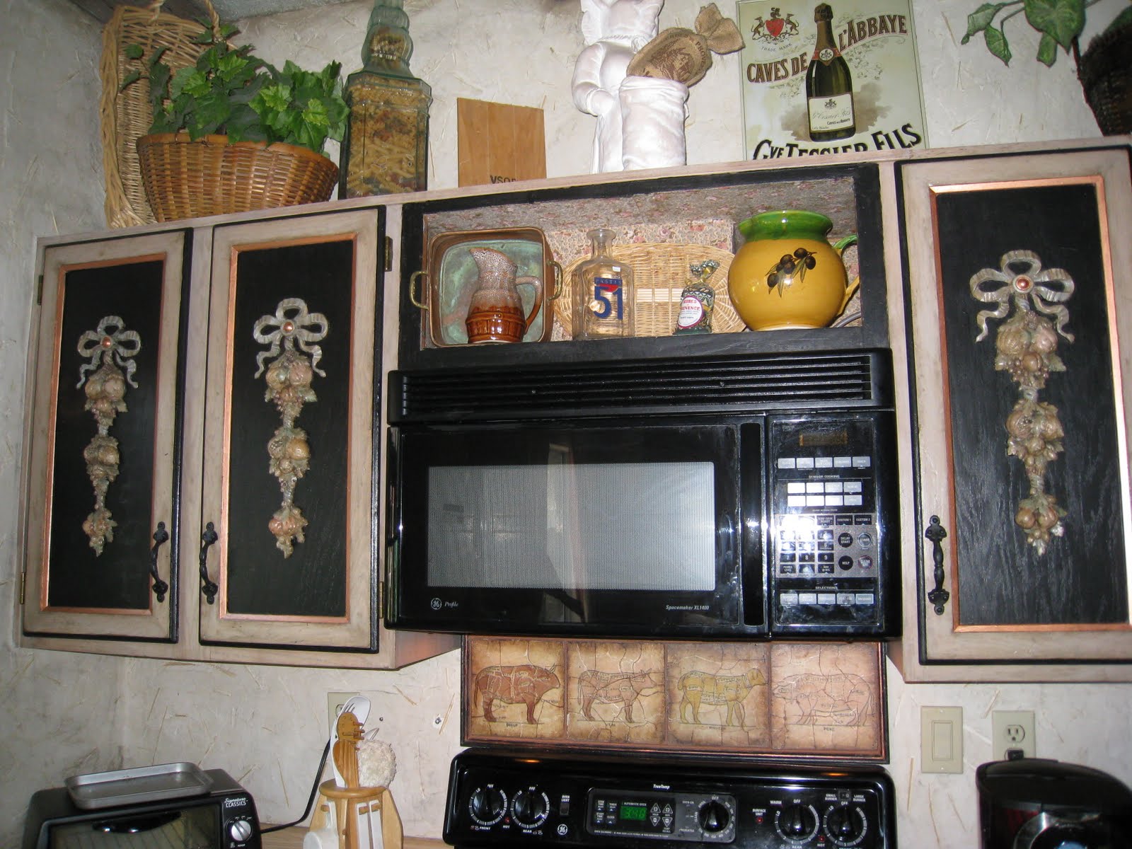 Painting over kitchen cabinets Taupe Painted Kitchen Cabinets