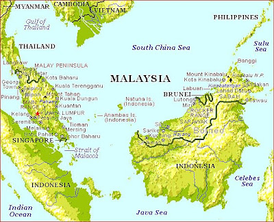 Fifi la grande voyageuse…: Map South East Asia