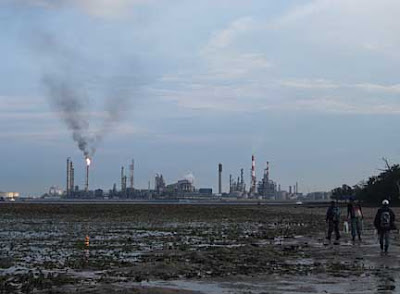 still going on at the petrochemical installations on pulau bukom