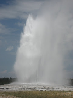 old faithful erupting