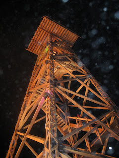 oil derrick.