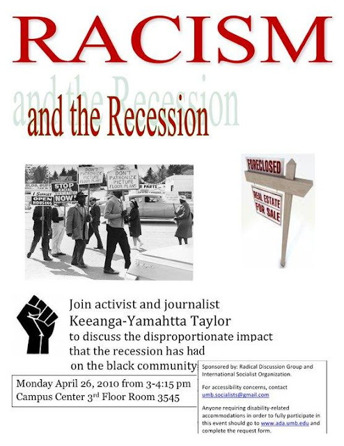 boston socialism april 2010 racist flyers posted at umass boston